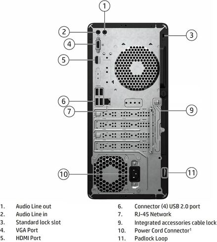HP Desktop Computer Tower for Home Student & Business, 13th Gen Intel Quad-Core Processor, 16GB DDR4 RAM, 256GB PCIe SSD, WiFi Adapter, VGA, RJ-45, HDMI, Keyboard and Mouse, Windows 11 Home (Renewed) in Saudi Arabia