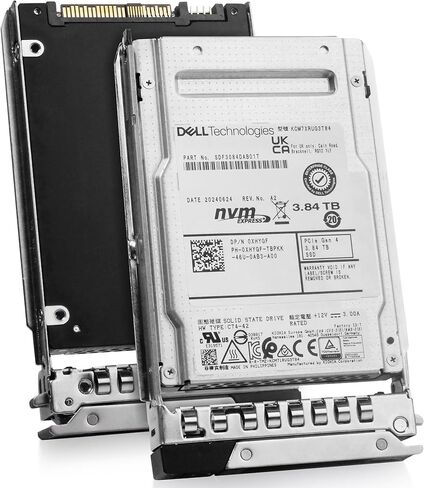 Dell 3.84TB PCIe Gen 4.0 x4 8GB/s U.2 NVMe 3D TLC 2.5in Enterprise PowerEdge Read-Intensive SSD for: R440 R750 R860 R450 T560 T40 R250 R740 R640 T550 R540 R840 R650XS R550 R940 R650 R660 400-BMTP G16 in Saudi Arabia