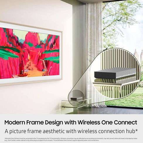 Samsung QN75LS03FWFXZA 75 Inch The Frame Wireless 4K Neo QLED TV with a HW-B750F B Series Soundbar 5.1 Ch and Subwoofer (2025) in Saudi Arabia