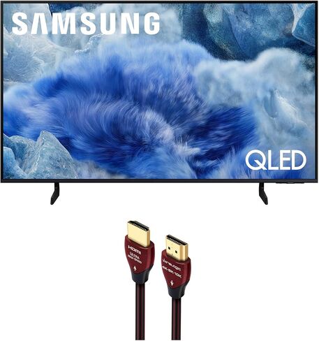تلفزيون سامسونج QN32Q8FAAFXZA 32 بوصة فئة QLED Q8F 4K Vision AI الذكي مع كابل HDMI WireLogic Ruby 8ft فائق السرعة 4K-8K-10K (2025) in Kuwait