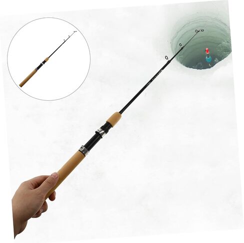 POPETPOP Ice Fishing Pole Adjustable Shrimp Lure Rod Lightweight Durable Outdoor Fishing Accessory with Entanglement Line for Efficient Casting in Saudi Arabia