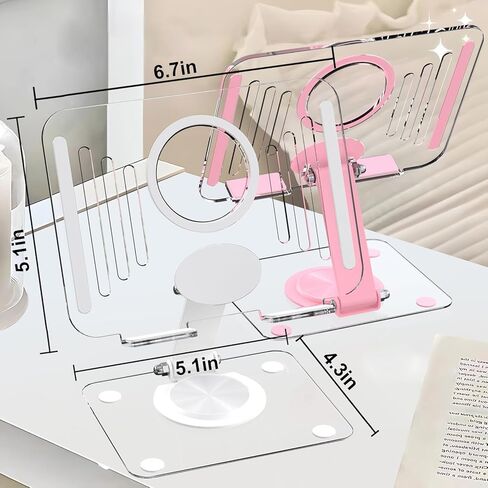 360° Rotating Acrylic Tablet Stand, Foldable Acrylic Stand,Adjustable Tablet Holder,360° Rotating S-tand,Compatible with iPad Pro Air Mini and More, Portable iPad S-tand for Desk, Green in Saudi Arabia
