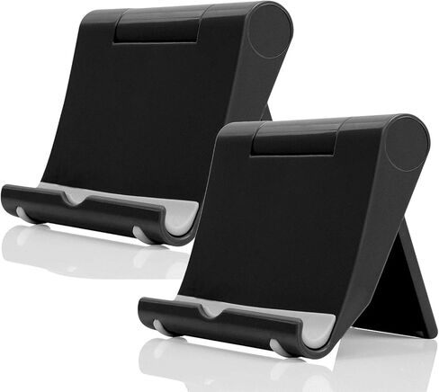 Adjustable Foldable Cell Phone Stand for Desk, Compatible with Most Smartphones and Tablets, Anti-Slip Rubber Base for Stability in Kuwait