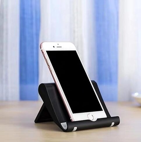 Adjustable Foldable Cell Phone Stand for Desk, Compatible with Most Smartphones and Tablets, Anti-Slip Rubber Base for Stability in Kuwait