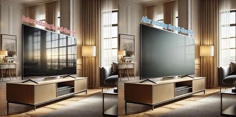 Anti Glare Film for TV 40 Inch,Out Blue Light Filter Anti Scratch Matte Film TV Glare Stopper 40 Inch TV Screen Protector Film (40 inch) in Kuwait