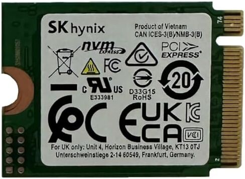 OEM Hyn PVC10 256GB M.2 PCI-e GEN 4X4 NVME SSD Internal Solid State Drive 30mm 2230 Form Factor M Key Steam Deck in Kuwait