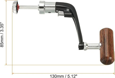 Generic Fishing Reel Handle Replacement Part, Metal Crank Rock Arm Rotary Knob Plastic Grip, Fit 5000/7000 Series Reel (130mm) in Saudi Arabia
