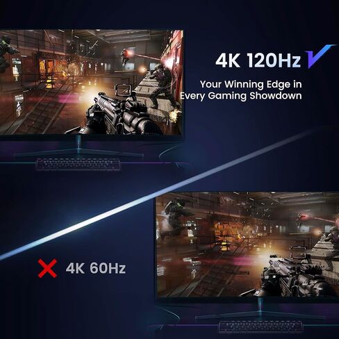 محول HDMI 3 في 1 من NEWCARE 4K@120 هرتز، مقسم HDMI 2.1 مع تبديل تلقائي عن بعد، محول HDMI يدعم HDR10+ Dolby 3D VRR ALLM، متوافق مع جهاز عرض أجهزة الكمبيوتر المحمول PS5/4 Xbox in Kuwait