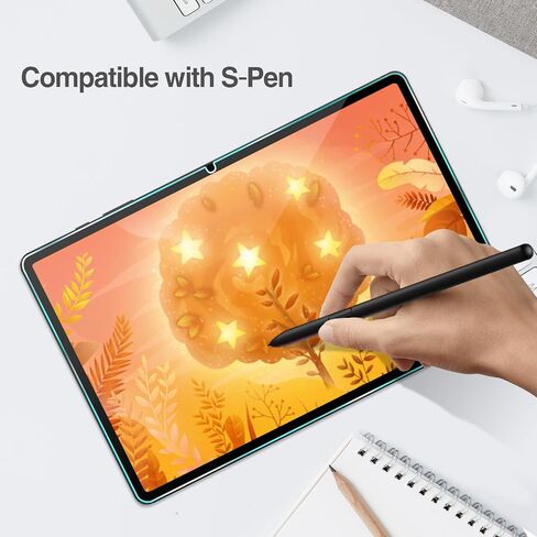 واقي شاشة ProCase مكون من قطعتين لجهاز Galaxy Tab S10 Plus 2024/Tab S9 FE Plus/S9 Plus/S8 Plus/S7 FE/S7 Plus 12.4 بوصة 2023، واقي غشاء شفاف عالي الدقة من الزجاج المقوى للكمبيوتر اللوحي SM-X820/X610/X810/X800/T730/T970 in Kuwait