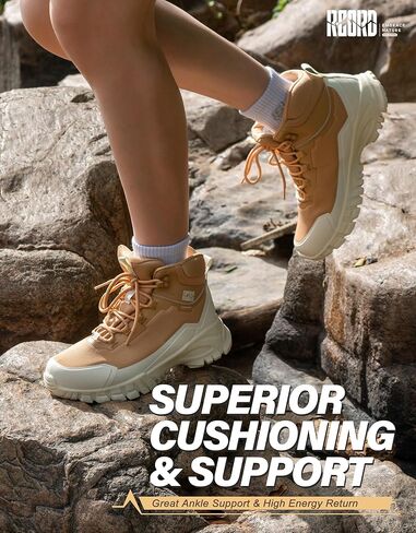R CORD أحذية المشي لمسافات طويلة للنساء مقاومة للماء ومضادة للانزلاق وقابلة للتنفس أحذية المشي لمسافات طويلة داعمة للرحلات مع حماية الكاحل للتضاريس الوعرة in Kuwait