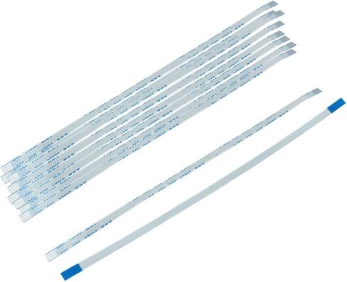 uxcell 6 Pin FFC Cable 0.5mm Pitch FFC Ribbon Cable 150mm Extension Flexible Flat Cable 10Pcs AWM 20624 80C 60V VW-1 in Saudi Arabia