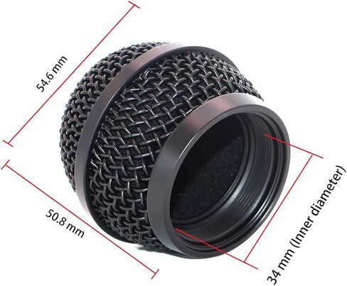 شبكة ميكروفون بديلة من قطعتين لرأس الكرة لميكروفون Shure PG48 PG58 PGX2 BLX288 PG288 PGX24 in Kuwait