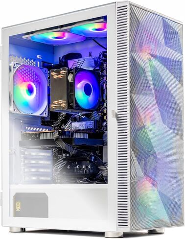كمبيوتر Skytech Gaming Storm للألعاب، AMD Ryzen 5 5500 3.6 جيجا هرتز، AMD RX 6500XT 8 جيجا، 1 تيرابايت NVMe SSD، 32 جيجا DDR4 RAM 3200، 650 وات Gold PSU، Wi-Fi، Win 11، سطح المكتب in Saudi Arabia