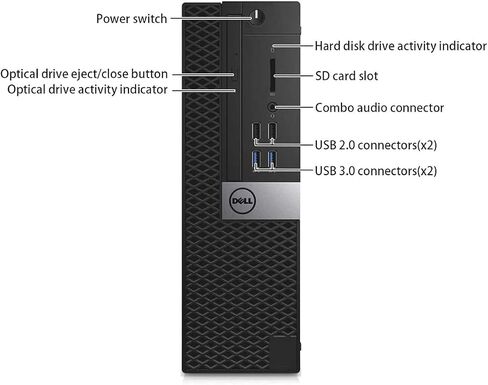 Dell Optiplex 3040 SFF Business Desktop PC, Windows 11 Pro 64bit, Core i5-6500, 8GB RAM, 256GB Solid State Drive, Mouse, Keyboard, RJ45 (Renewed) in Saudi Arabia