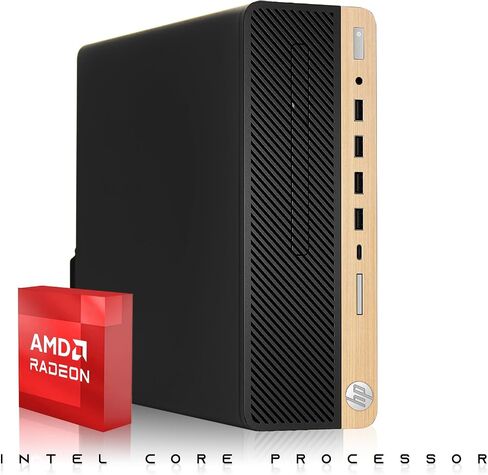 كمبيوتر HP Light Single Premium المكتبي - معالج AMD، ذاكرة وصول عشوائي سعتها 16 جيجابايت، SSD سعة 512 جيجابايت، لوحة مفاتيح RGB مع مفتاح مساعد AI وماوس، مكبر صوت RGB، نظام التشغيل Windows 11 (متجدد) in Kuwait