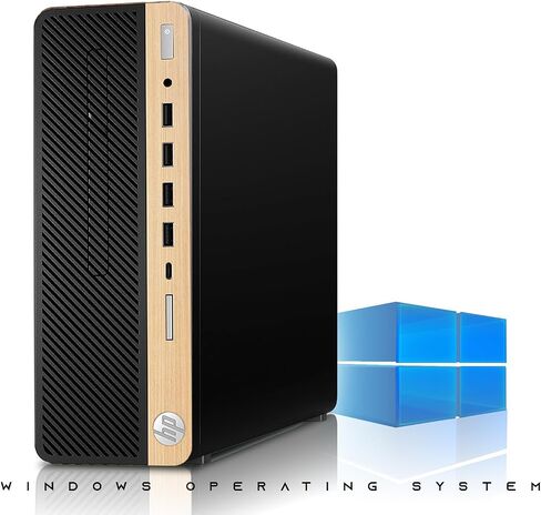 كمبيوتر HP Light Single Premium المكتبي - معالج AMD، ذاكرة وصول عشوائي سعتها 16 جيجابايت، SSD سعة 512 جيجابايت، لوحة مفاتيح RGB مع مفتاح مساعد AI وماوس، مكبر صوت RGB، نظام التشغيل Windows 11 (متجدد) in Kuwait