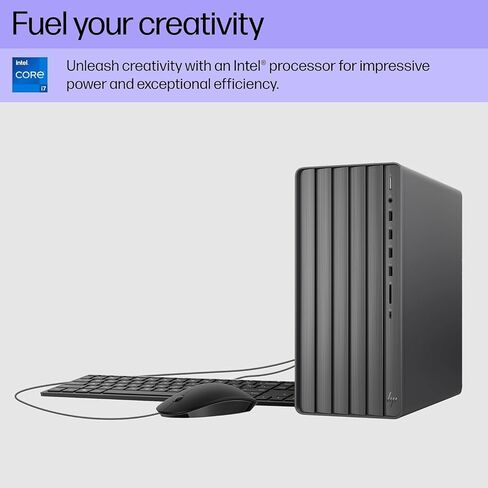 HP Envy TE01 Tower Desktop PC | Intel Core i9-12900K, 16 Cores, Up to 5.8GHz Turbo | 32GB RAM, 2TB SSD | Windows 11 Pro | WiFi 6, Bluetooth 5.3 | RJ-45 Gigabit Ethernet | Wired Keyboard and Mouse in Saudi Arabia