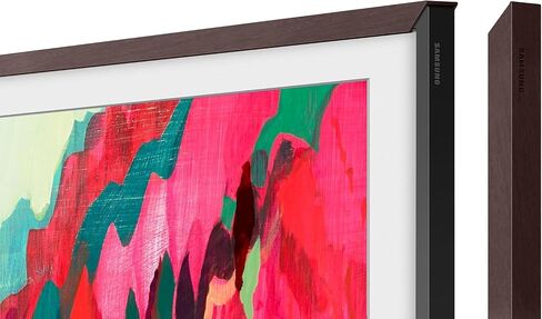 Samsung 65" The Frame Customizable Bezel 2021–2025, Modern Brown Magnetic Frame Trim Kit for 65-Inch QLED Art TV, Easy Snap-On Gallery Style Wall-Mount Living Room Home Decor, With Cloth in Saudi Arabia