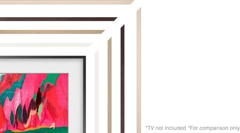 Samsung 65" The Frame Customizable Bezel 2021–2025, Modern Brown Magnetic Frame Trim Kit for 65-Inch QLED Art TV, Easy Snap-On Gallery Style Wall-Mount Living Room Home Decor, With Cloth in Saudi Arabia