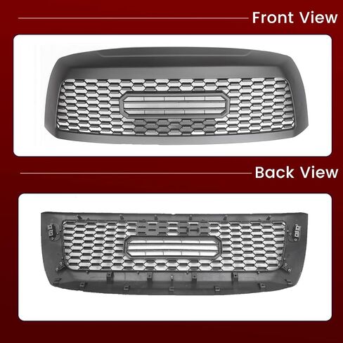 Front Grill Compatible with 2010-2018 Sequoia&2019-2021 Sequoia TRD Style Front Grill Replacement ABS Bumper Grille with Letters and 3 LED Lights in Saudi Arabia