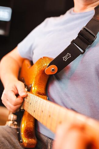 Levy's Leathers Orange Stretchy Rubber Guitar Strap Locks 4 Pack in Saudi Arabia