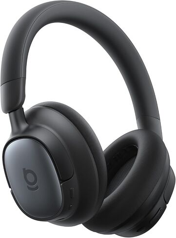 Baseus Bowie MH1 Adaptive Active Noise Cancelling Headphones, Real-Time Adaptive Hybrid ANC, SuperBass 2.0, LDAC Hi-Res Sound, 80H Playtime, Comfortable Fit, Clear Calls, Bluetooth 6.0 -Cosmic Black in Saudi Arabia