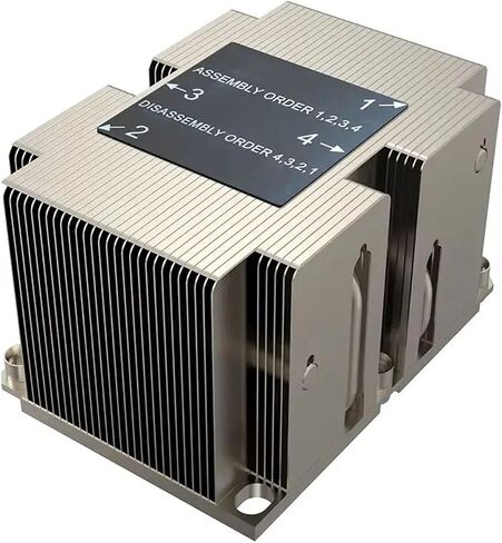 LGA3647-2U-R81 وحدة المعالجة المركزية برودة ل LGA 3647 ضيق نوع المبرد 2U بالوعة الحرارة 4 أنابيب الحرارة 205 واط النحاس النقي أسفل التبريد in Kuwait
