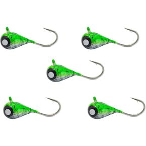 Tungsten Ice Fishing Jig Set Ice Fishing Lures, Max Sensitive Tungsten Tear Drop Ice Jig Head Hook for Panfish, Crappie, Walleye, Perch, Trout, Bluegill in Saudi Arabia