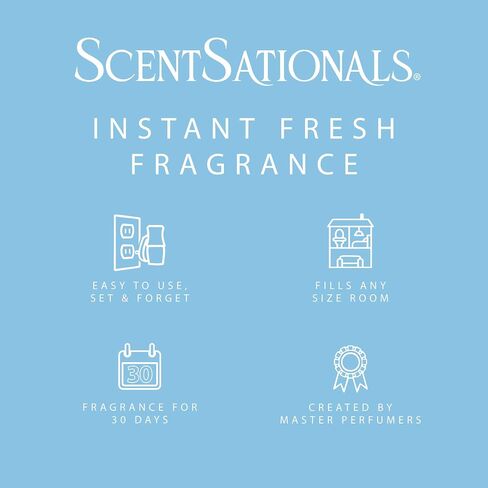 Scentsationals Fragrance Oil Plug In Air Freshener Refills 3-Pack - Linen Sea Breeze - Compatible with ScentSationals & Fusion Diffusers, Long-Lasting Home Fragrance, 0.8 fl oz Each in Saudi Arabia