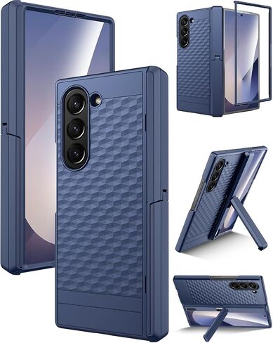 Miimall for Samsung Fold 7 Case with Screen Protector, Built-in Hinge Protection, with Multiple Angle Kickstand, Anti-Drop Screen, Slim Durable Women Stand Case for Samsung Z Fold 7 5G, Mint in Saudi Arabia