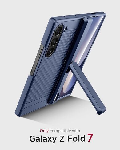 Miimall for Samsung Fold 7 Case with Screen Protector, Built-in Hinge Protection, with Multiple Angle Kickstand, Anti-Drop Screen, Slim Durable Women Stand Case for Samsung Z Fold 7 5G, Mint in Saudi Arabia