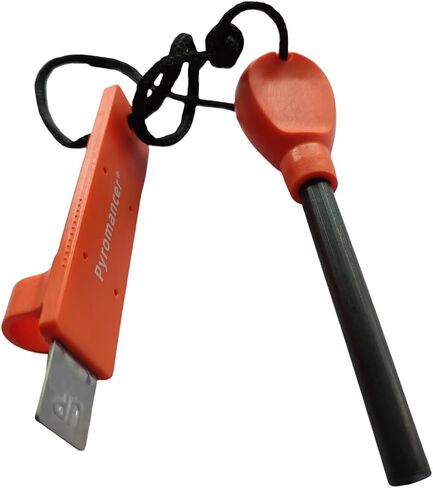 Survival Fire Starter, Ergonomically Designed Waterproof and Windproof Ferro Rod with Striker in Kuwait