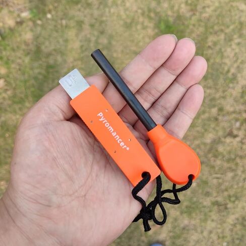 Survival Fire Starter, Ergonomically Designed Waterproof and Windproof Ferro Rod with Striker in Kuwait