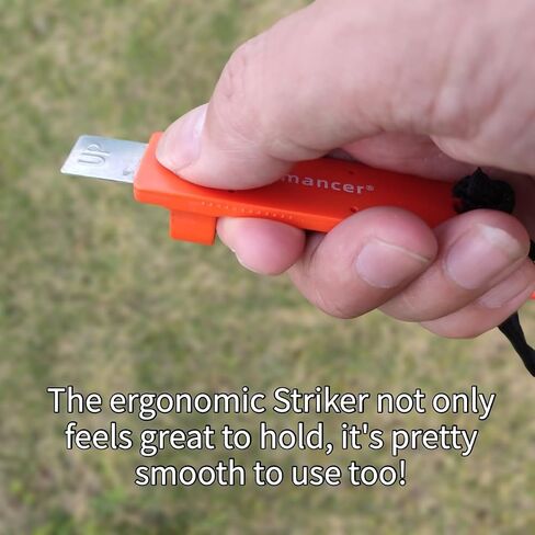 Survival Fire Starter, Ergonomically Designed Waterproof and Windproof Ferro Rod with Striker in Kuwait