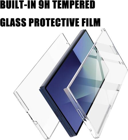 for Samsung Galaxy Z Fold 7 Clear Case with Screen Protector and Camera Protection,Slim Lightweight Anti Yellowing Scratch Resistant Protective Bumper Cover for Galaxy Z Fold 7 2025,Clear in Saudi Arabia