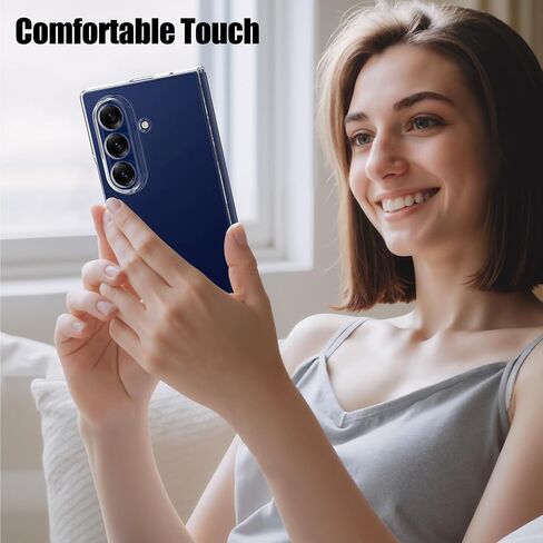 for Samsung Galaxy Z Fold 7 Clear Case with Screen Protector and Camera Protection,Slim Lightweight Anti Yellowing Scratch Resistant Protective Bumper Cover for Galaxy Z Fold 7 2025,Clear in Saudi Arabia