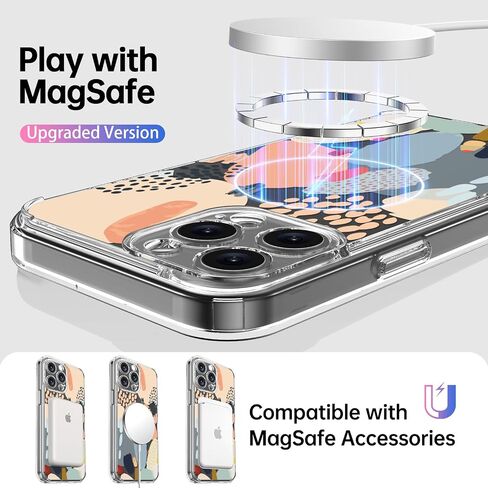 حافظة ICEDIO لهاتف iPhone 17 مع واقي شاشة - متوافقة مع الشحن اللاسلكي، حماية معززة للكاميرا، مقاس نحيف - غطاء شفاف بتصميم زهور عصري للنساء - زهور عباد الشمس الجميلة in Saudi Arabia