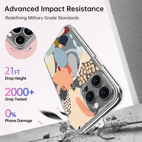 حافظة ICEDIO لهاتف iPhone 17 مع واقي شاشة - متوافقة مع الشحن اللاسلكي، حماية معززة للكاميرا، مقاس نحيف - غطاء شفاف بتصميم زهور عصري للنساء - زهور عباد الشمس الجميلة in Saudi Arabia
