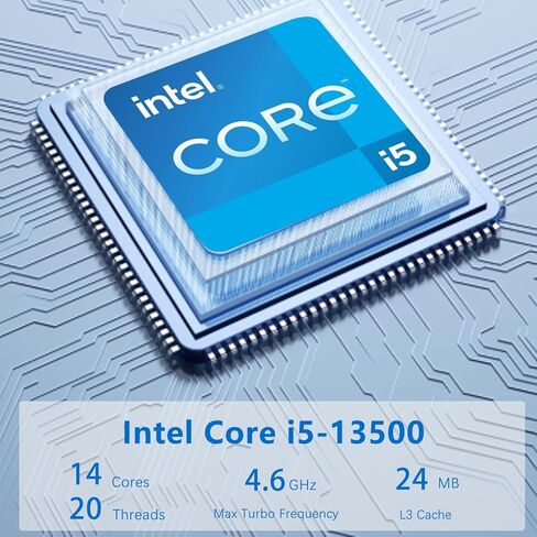كمبيوتر مكتبي صغير الحجم Lenovo ThinkCentre M90q Business، Intel 14-Core i5-13500، ذاكرة الوصول العشوائي DDR5 سعة 32 جيجابايت، SSD 1 تيرابايت، دعم شاشتين 4K، HDMI، DP، Wi-Fi، لوحة مفاتيح سلكية وماوس، Windows 11 Pro، حزمة محرك أقراص فلاش USB Adata in Kuwait