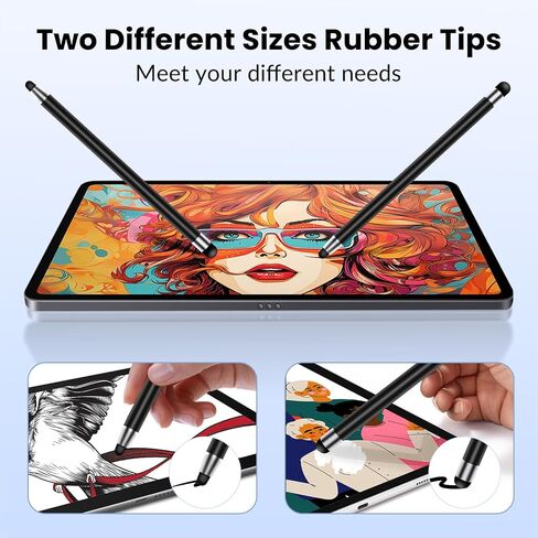 Stylus Pen for Touchscreen 10PCS, AGREJO High Precision and Sensitivity Stylus Pen for iPad/iPhone/Samsung/Android and Tablets, Compatible with All Capacitive Touch Screen (10-Pack (Black/White)) in Saudi Arabia