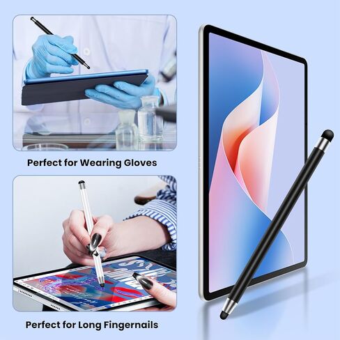 Stylus Pen for Touchscreen 10PCS, AGREJO High Precision and Sensitivity Stylus Pen for iPad/iPhone/Samsung/Android and Tablets, Compatible with All Capacitive Touch Screen (10-Pack (Black/White)) in Saudi Arabia