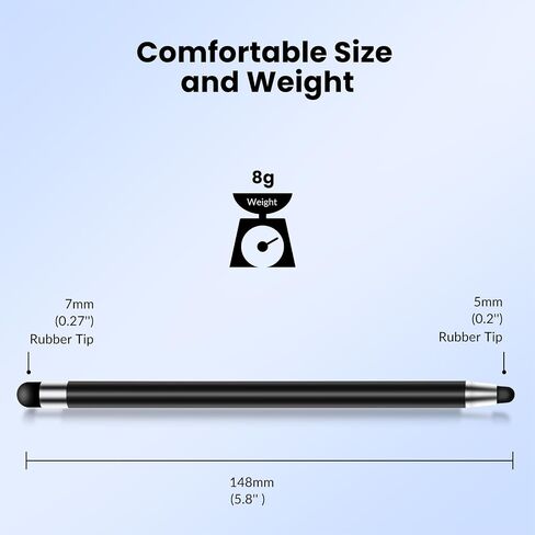 Stylus Pen for Touchscreen 10PCS, AGREJO High Precision and Sensitivity Stylus Pen for iPad/iPhone/Samsung/Android and Tablets, Compatible with All Capacitive Touch Screen (10-Pack (Black/White)) in Saudi Arabia