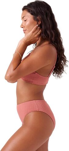 Roxy - Womens Haliewa Hipster Bikini Bottom (Full Coverage), Color Lilac, Size: Medium in Saudi Arabia