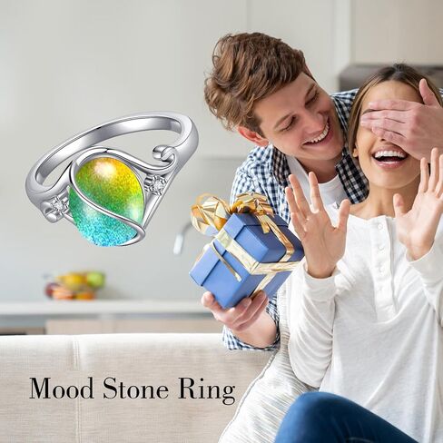 Jade/Opal Ring S925 Sterling Silver Vintage Oval Green Jade/White Opal Ring Gemstone Jewelry Gifts for Women in Saudi Arabia