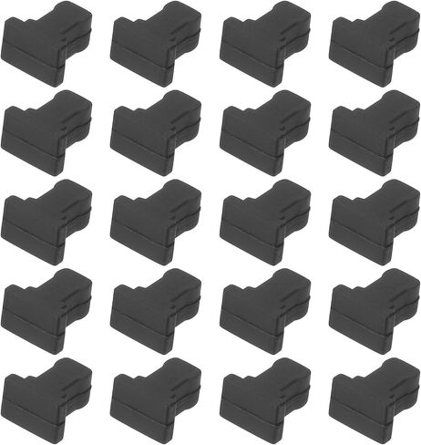 PATIKIL SFP Port Anti Port Anti Dust Cover Cap, 10pcs SFP Dustproof Plug Soft Silicone Protector for Computer Switch Router Network Interface Card, Black in Saudi Arabia