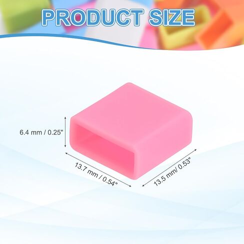 PATIKIL USB Type A Port Plugs Covers Caps, 10Pcs Silicone Anti Dust Protector for Smartwatch Telephone Computer Camera Mobile Hard Discs USB Male Ports, Pink in Saudi Arabia