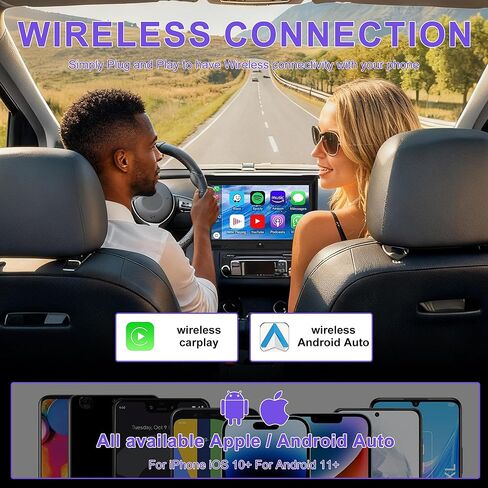 محول Feitenn Wireless CarPlay لأجهزة Apple iPhone، اتصال سلس متعدد المستخدمين، تحويل سلكي إلى تشغيل سيارة لاسلكي، عصا دونجل لسيارة Apple السلكية CarPlay، لهاتف iPhone iOS 10+، التوصيل والتشغيل (أسود) in Kuwait