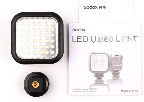 Godox LED36 عكس الضوء فائق السطوع محمول 260LUX CN36 مستمر على الكاميرا لوحة إضاءة LED متوافقة مع كاميرا الفيديو 1 in Saudi Arabia
