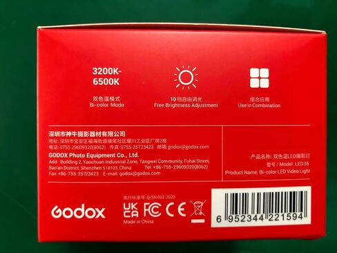 Godox LED36 عكس الضوء فائق السطوع محمول 260LUX CN36 مستمر على الكاميرا لوحة إضاءة LED متوافقة مع كاميرا الفيديو 1 in Saudi Arabia