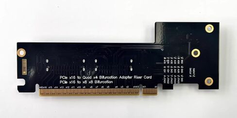 JMT ADT-F36B F37B PCI-e 4.0 X16 إلى X16 MCIO بطاقة رفع التشعب 256G/bps لتمديد الانقسام (F37C) in Saudi Arabia